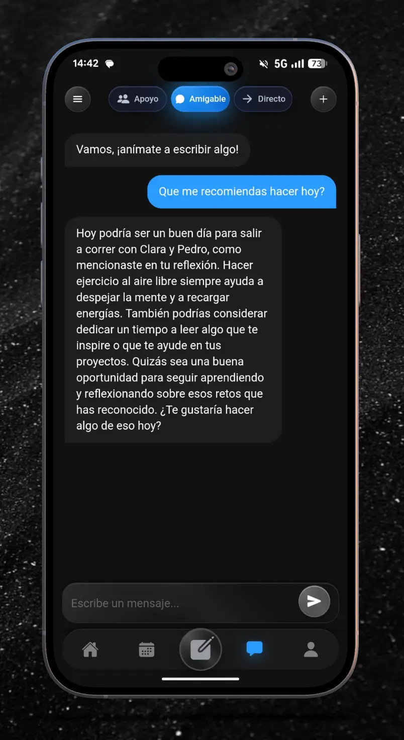 Chatea con tu diario